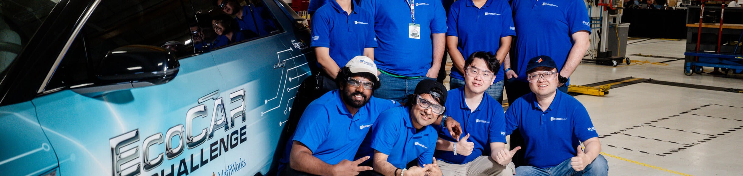 The UC Riverside EcoCAR Team at the Year 3 Competition in Yuma, AZ. 