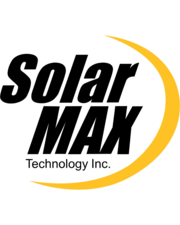 Solar Max logo featuring a stylized golden sun with bold, modern lettering.