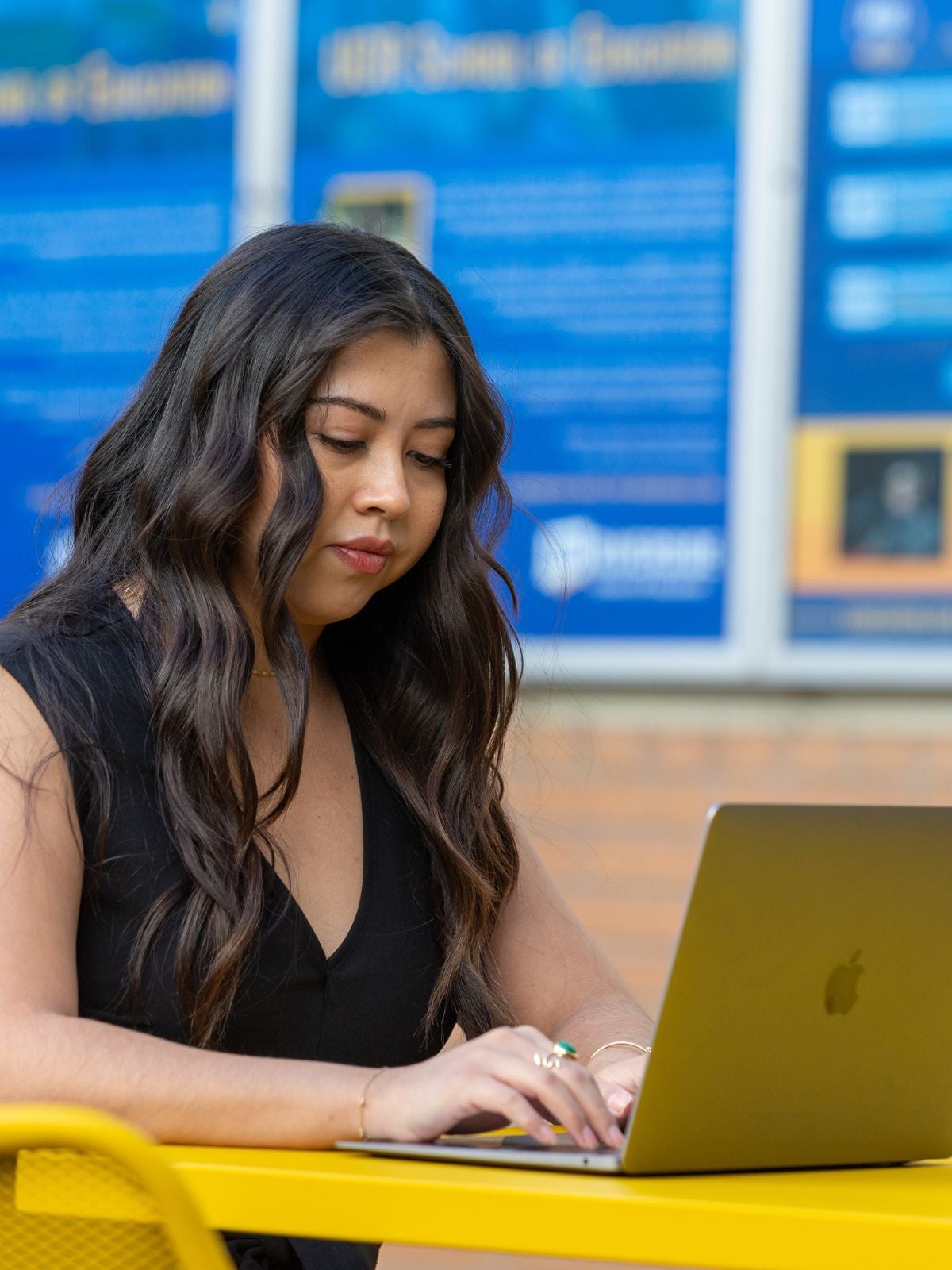 Student at a computer