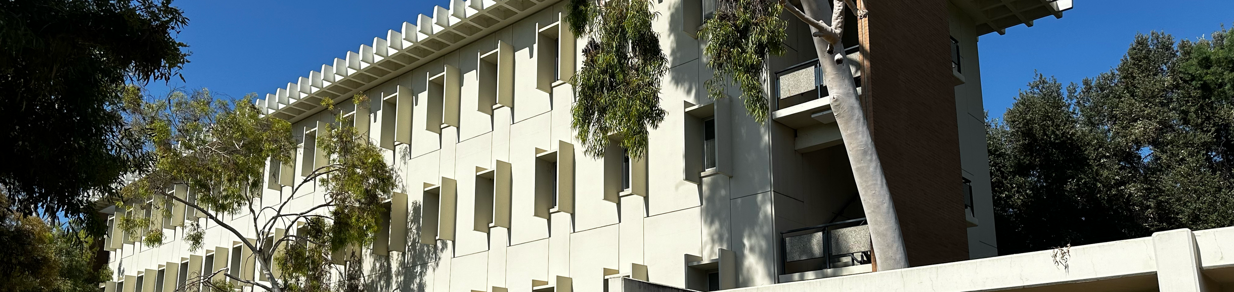 Sproul Hall with walkway