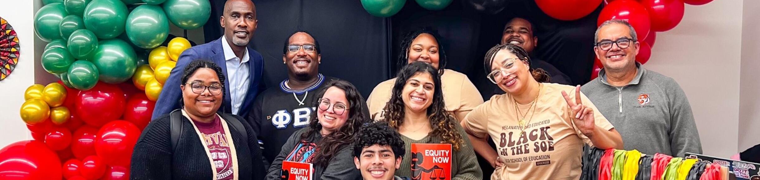 Masters Students at Event