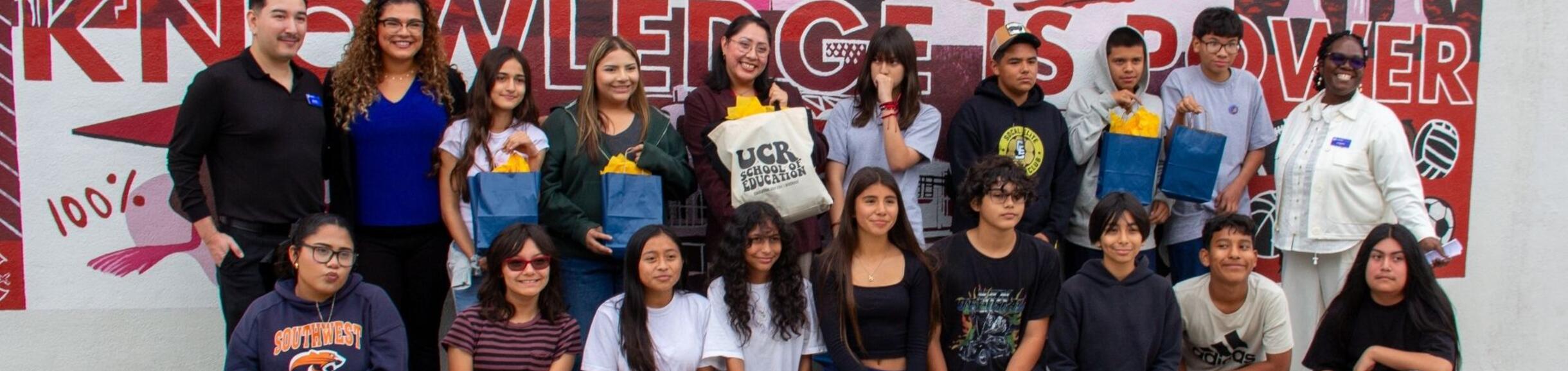 Middle schoolers with the SOE