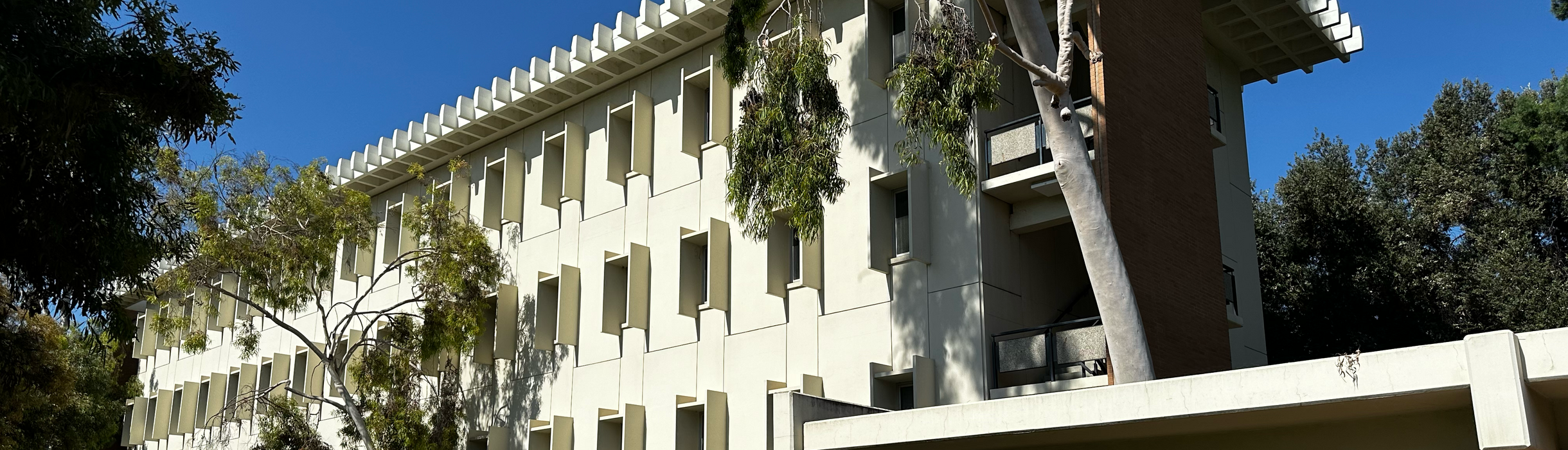 Sproul Hall with walkway