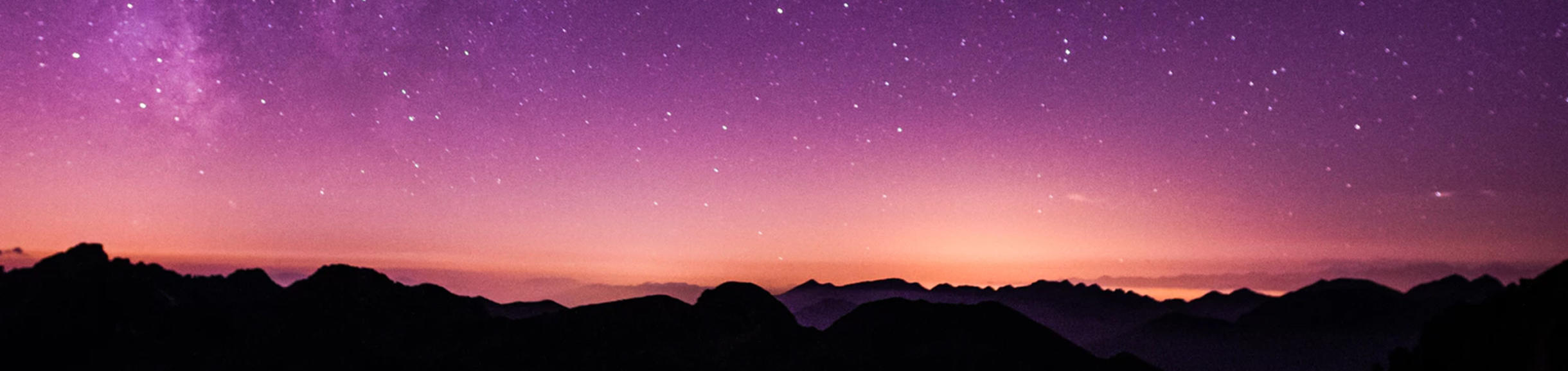 Unsplash- Sunset with Million Stars