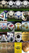 World Cup match balls throughout the years 