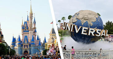 Disneyland and Universal Studios 