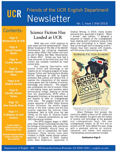 Newsletter Cover 2013
