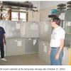  Old insect cabinets at the temporary storage site (October 15, 2002).