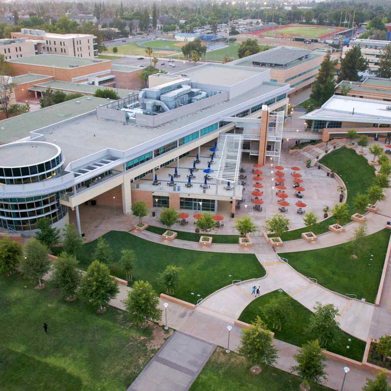 Aerial view of UCR hub.