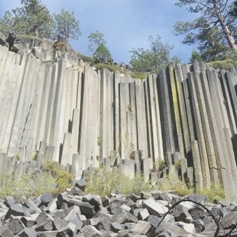 Image of devils postpile national monument in Madera County, California.