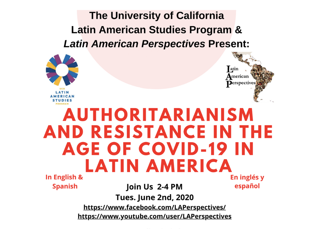 June 2: Authoritarianism & Resistance in the Age of COVID-19 in Latin America