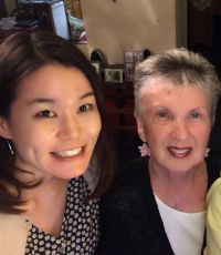 Miyuki with her homestay mom