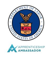 US Department of Labor and Apprenticeship Ambassador logos