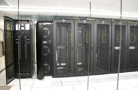 Industrial racking system in a data center