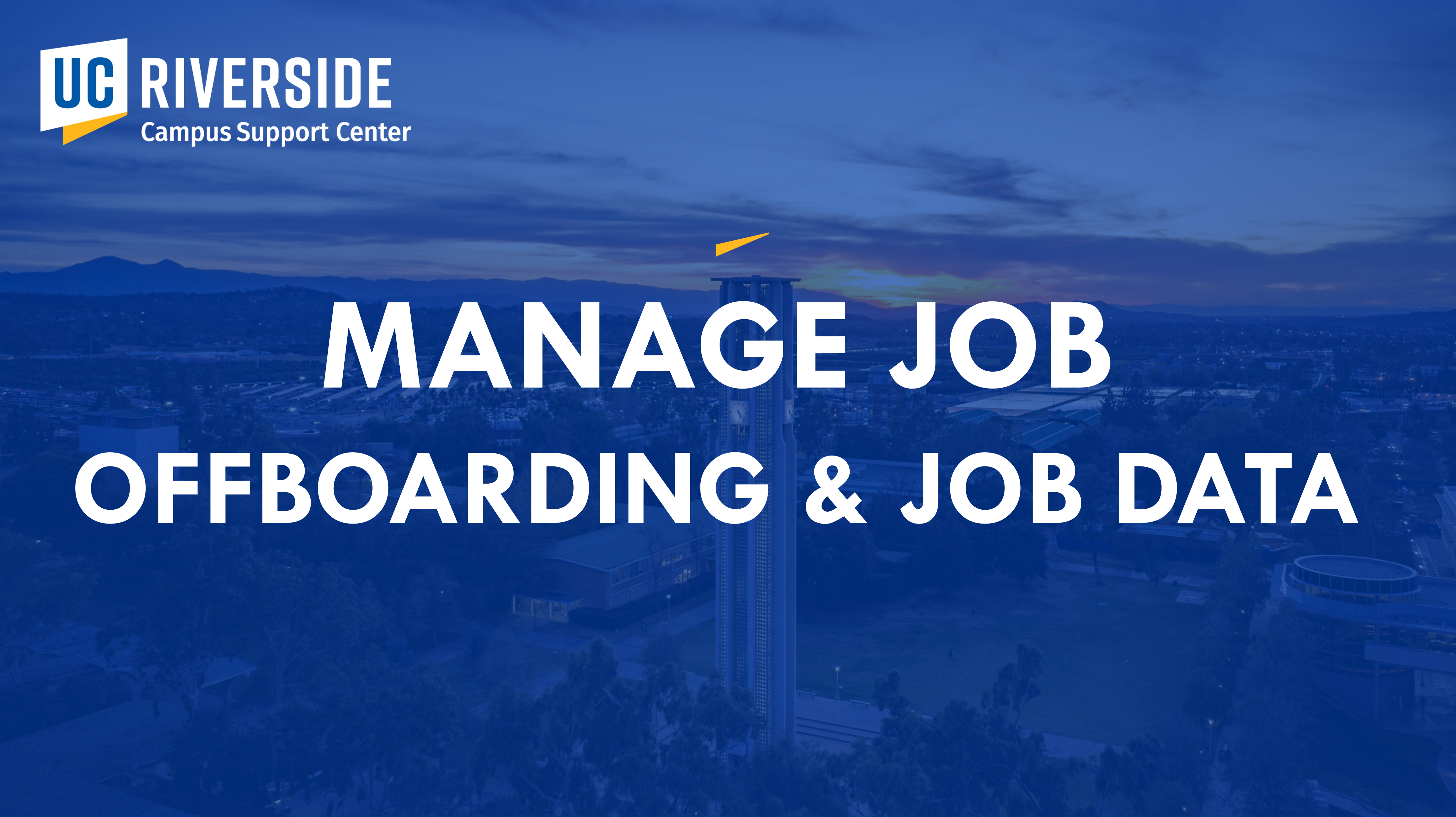 manage job cover page