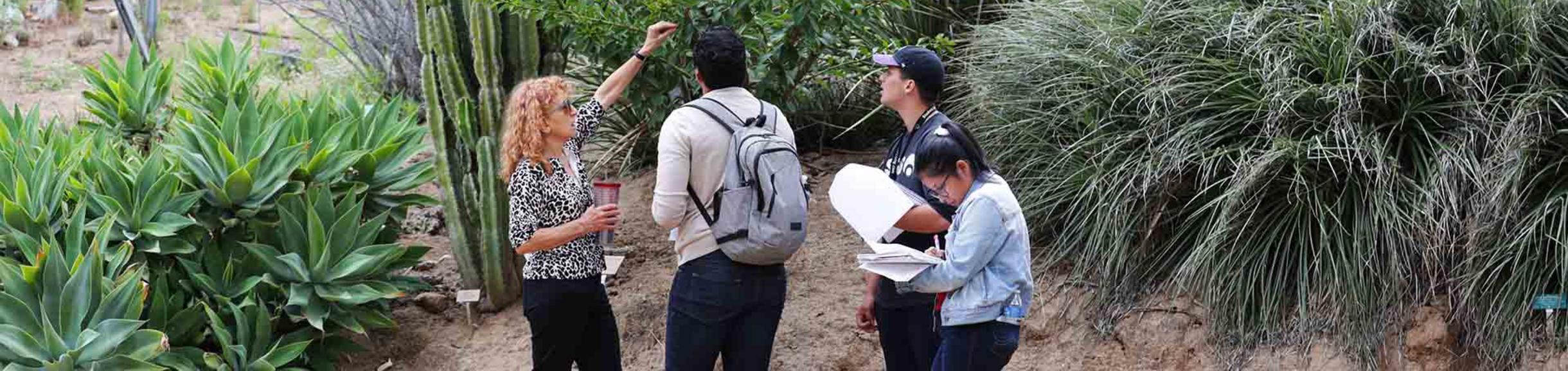 Dr. Amy Litt with Botany & Plant Sciences class (c) UCR / Stan Lim