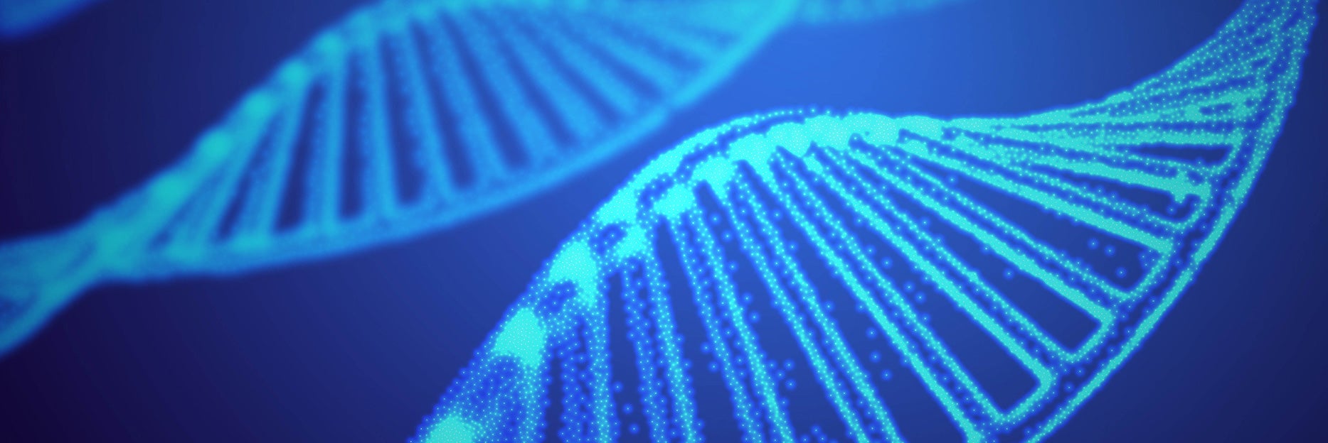 iStock Blue DNA String