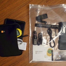 GeoPad kit assembled. Kit weighs 767g (1.7lbs)