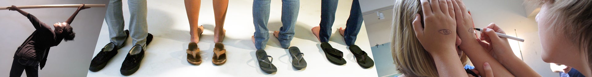 Collage of summer camp activities