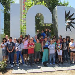 Kids in front of UCR