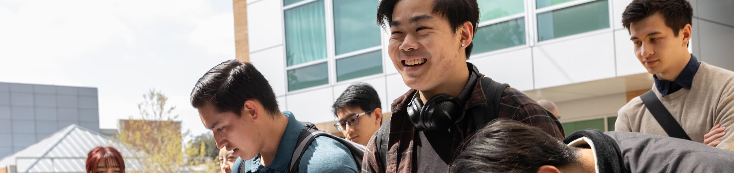 Students at sign up table