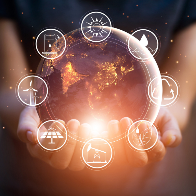 stylized globe image