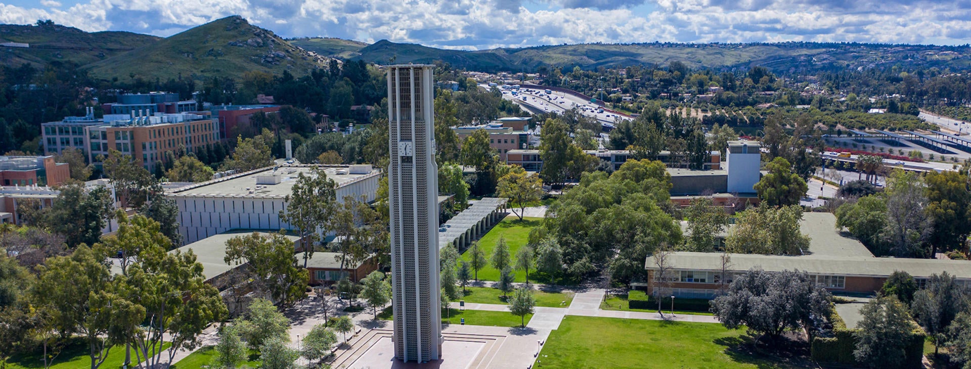 Aerial view of campus