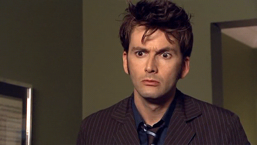 David Tennant arching an eye brow