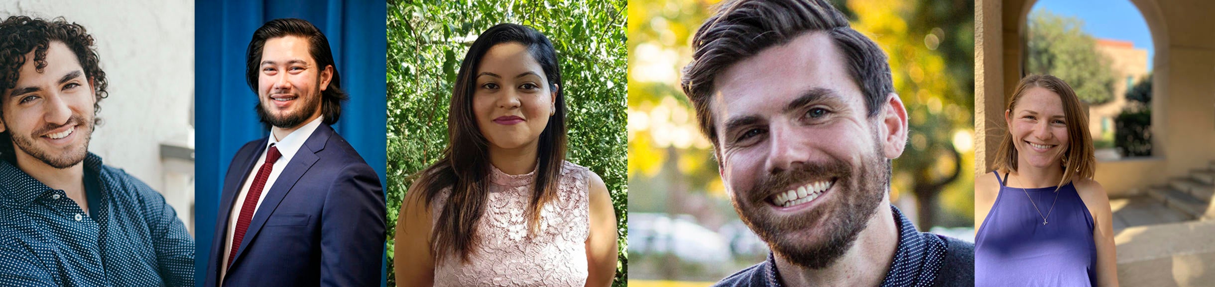 Headshots of all contestants placed next to each other horizontally