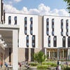 Exterior rendering of the North District 2 Campus Apartments.