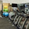 Students use the gym at the North District Campus Apartments.