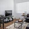 Living room at the North District Campus Apartments.