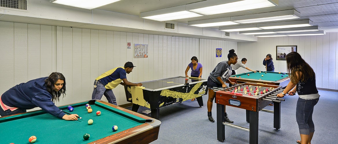 summer students billiards foosball air hockey 