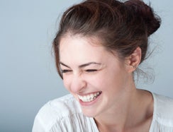 Woman laughing
