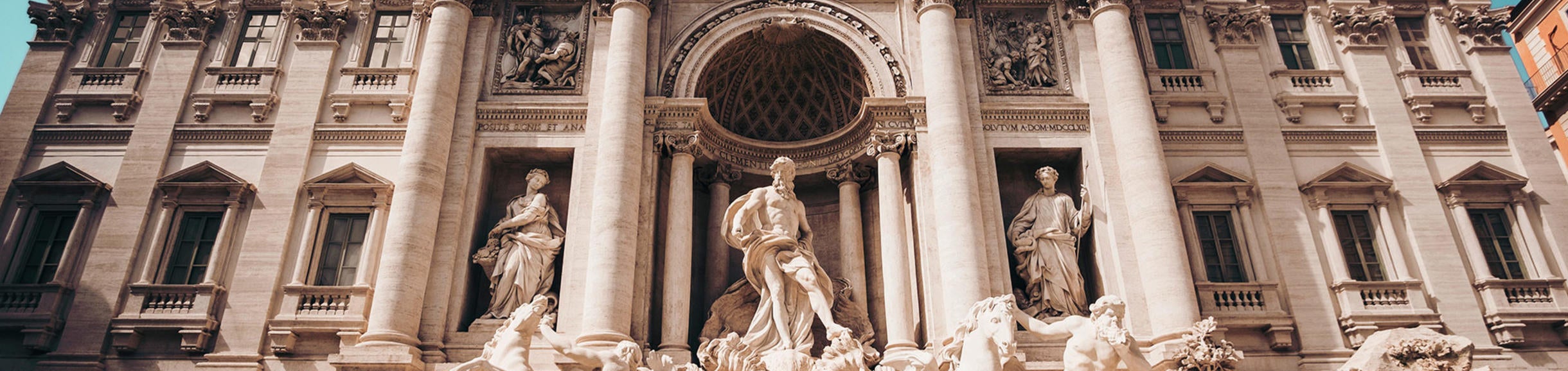 Photo of Trevi fountain in Rome during the day