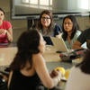 Maria Hinojosa met with UCR students at the Tomás Rivera Library on April 9, 2019. Hinojosa delivered the 50th Hays Press-Enterprise Lecture. (UCR/Stan Lim)