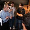Brad Marston speaks to students