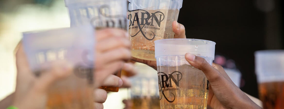 The Barn beer drinking