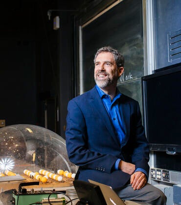 Ken Barish in his office