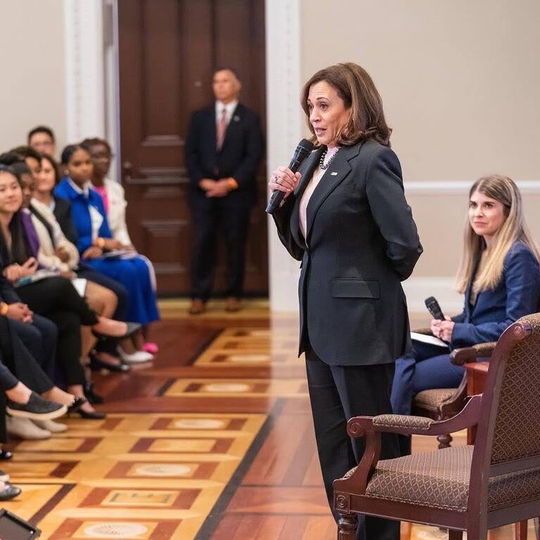 UCR student at white house