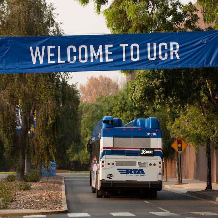 bus on campus
