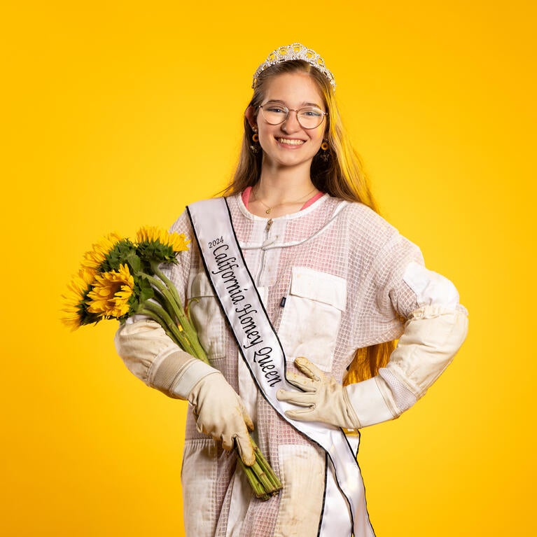 Emilia Burnham with sash and crown