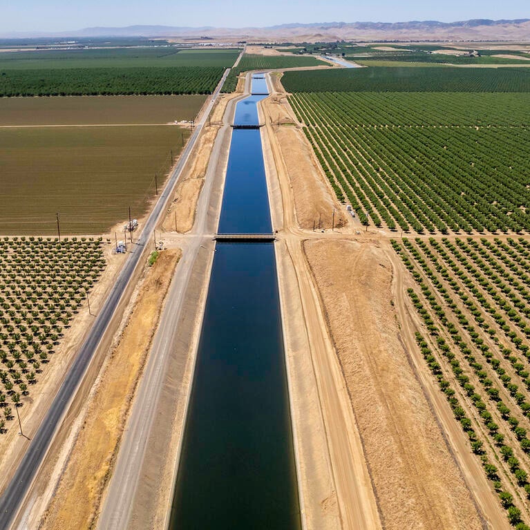 The California Aqueduct in the Central Valley