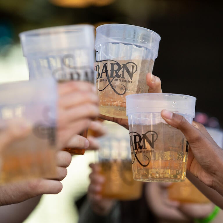 The Barn beer drinking