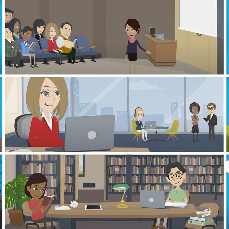 Collage of YouTube Video Headers of ITS Training Videos