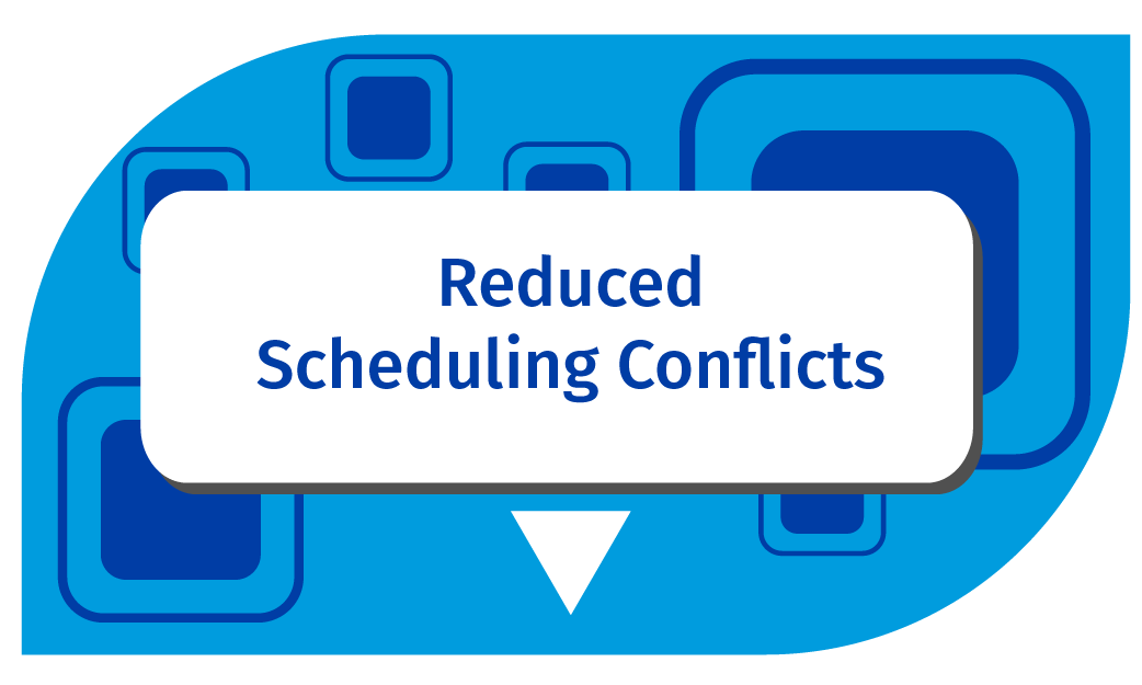 reduced scheduling conflicts