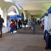 A view of the Archives Fair under the Rivera Arches. 