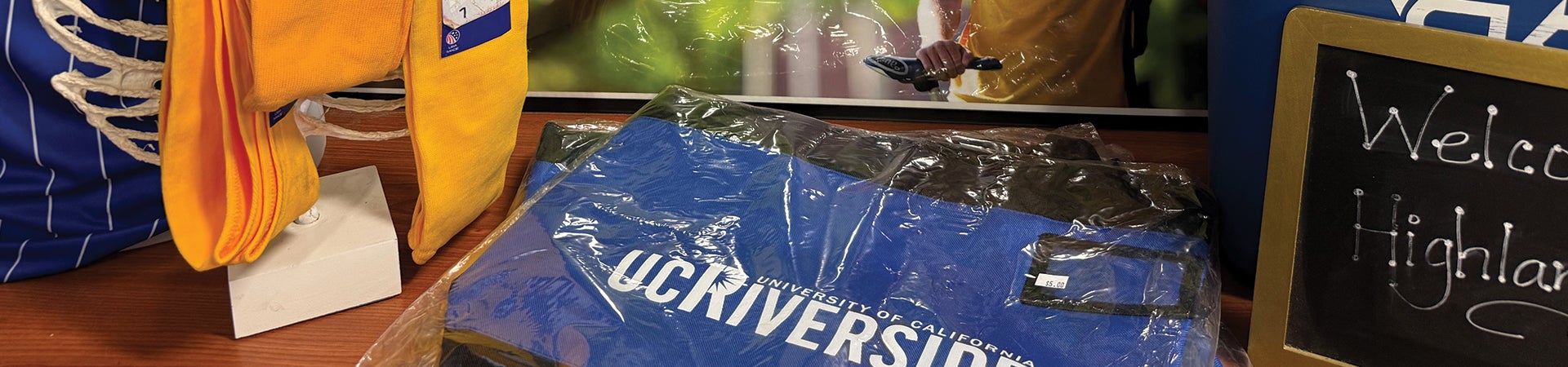 UCR apparel and picture frame