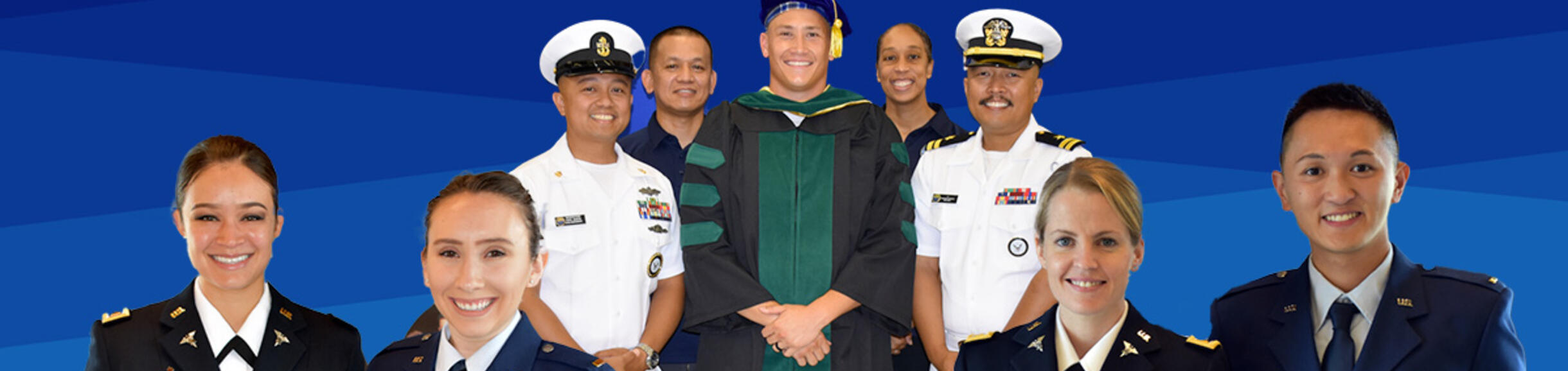 UCR SOM graduates in uniform