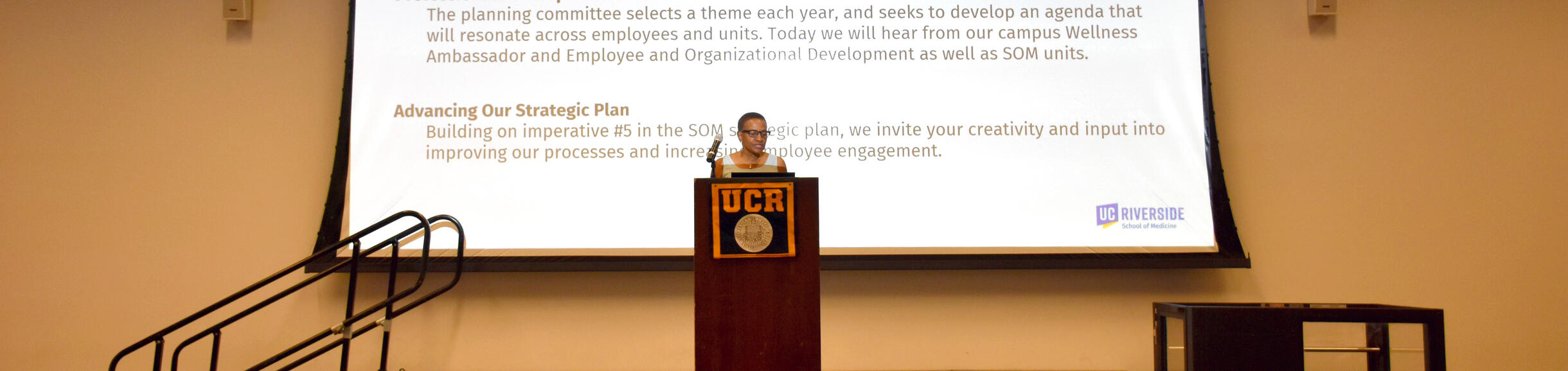 Dean Deas speaking about the strategic plan